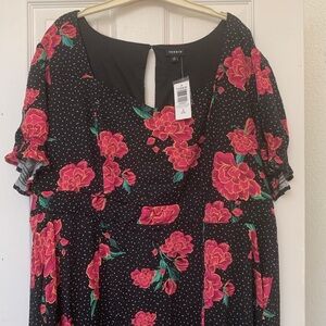 NWT Torrid Black Floral dress